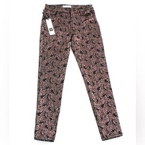 James Jeans Rose Gold and Black Patterned Shiny Skinny Jeans